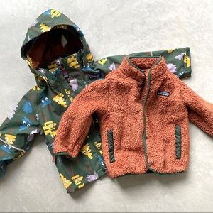 Patagonia Toddler Rain Coat with Fleece 2T